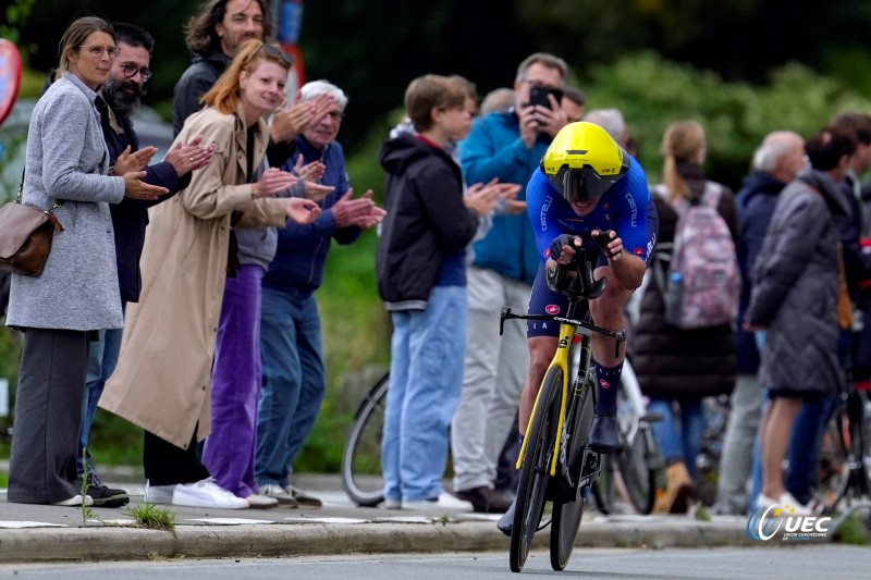 2024 UEC Road European Championships - Limburg - Flanders - Men Elite Individual Time Trial 31,2 km - 11/09/2024 - Edoardo Affini (ITA - Team Visma - Lease a Bike) - photo Luca Bettini/SprintCyclingAgency?2024